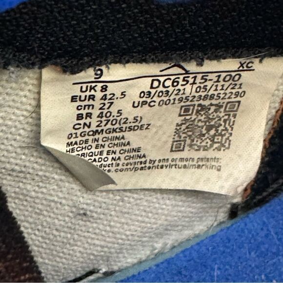 NIKE Air Jordan Men’s 1 High OG Prototype DC615-100 White Multi Color Sneakers 9 - Picture 10 of 14